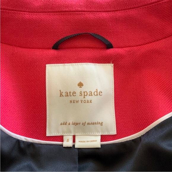 Kate Spade short pink button up jacket - Picture 8 of 9